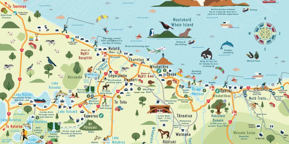 Animated map of the Whakatane District