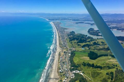 Ohope Beach from the air