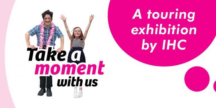 Web banner - Take a moment with us exhibition logo