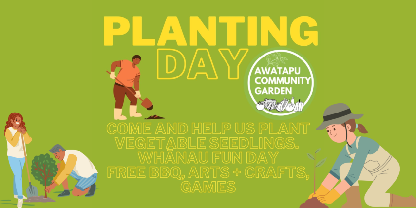 Awatapu Community Garden Planting Day 