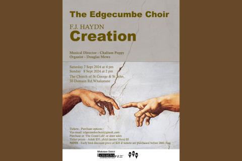 The Edgecumbe Choir presents F.J. Hayden Creation