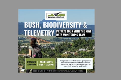 Bush, Biodiversity and Telemetry Private Tour