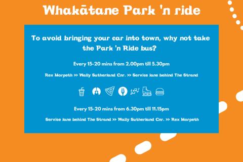 Whakatane Park and ride Bus Timetable