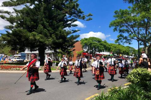 Pipe Band marching